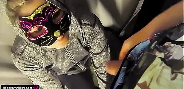 The Girl PEES in jeans and takes PISS from the guy three times